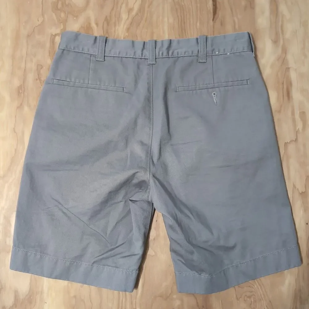 J Crew Gramercy Shorts Mens Size 29W‎ Gray Casual School Flat Front Chino